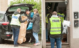 Polizeirazzia der Drogenfahndung an der Gutenbergstraße. - Christian Mathiesen Polizeirazzia der Drogenfahndung an der Gutenbergstraße. - Christian Mathiesen