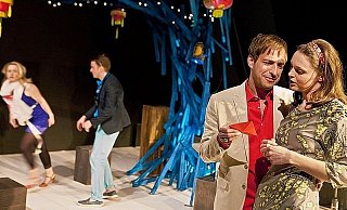 Felicia Spielberger, Lukas Graser, Guido Wachter und Julia Friede (v.l.) suchen die Liebe. - FOTO: PHILIPP OTTENDÖRFER Felicia Spielberger, Lukas Graser, Guido Wachter und Julia Friede (v.l.) suchen die Liebe. - FOTO: PHILIPP OTTENDÖRFER