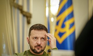 «Jeder, der gekommen ist, um uns zu zerstören, wird schließlich aus dem ukrainischen Land fliehen»: Wolodymyr Selenskyj (Archivbild). - Kay Nietfeld/dpa «Jeder, der gekommen ist, um uns zu zerstören, wird schließlich aus dem ukrainischen Land fliehen»: Wolodymyr Selenskyj (Archivbild). - Kay Nietfeld/dpa