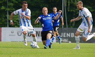 Am dritten Tag im Trainingslager stand für Arminia Bielefeld - hier Sebastian Vasiliadis - das erste Testspiel auf dem Plan. Es setzte eine 1:4-Niederlage. - Joel Beinke Am dritten Tag im Trainingslager stand für Arminia Bielefeld - hier Sebastian Vasiliadis - das erste Testspiel auf dem Plan. Es setzte eine 1:4-Niederlage. - Joel Beinke