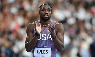 US-Sprintstar Noah Lyles hat sich verlobt. - Michael Kappeler/dpa US-Sprintstar Noah Lyles hat sich verlobt. - Michael Kappeler/dpa