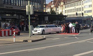 Der Verkehr staute sich bis zum Willy-Brandt-Platz. - Privat Der Verkehr staute sich bis zum Willy-Brandt-Platz. - Privat