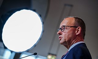 Beim Bürgergeld seien Kompromisse schwierig, meint CDU-Chef Friedrich Merz. - Kay Nietfeld/dpa Beim Bürgergeld seien Kompromisse schwierig, meint CDU-Chef Friedrich Merz. - Kay Nietfeld/dpa