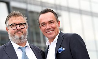 Vertrautes Gespann: Christoph Borchard (l.) und Thomas Hagedorn machen auch bei Gleis 13 gemeinsame Sache. - Patrick Menzel Vertrautes Gespann: Christoph Borchard (l.) und Thomas Hagedorn machen auch bei Gleis 13 gemeinsame Sache. - Patrick Menzel