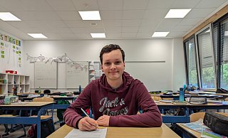 So sieht es aus, wenn Clemens Böke sich für die nächste Mathe-Klausur vorbereitet. - Alex Wall So sieht es aus, wenn Clemens Böke sich für die nächste Mathe-Klausur vorbereitet. - Alex Wall