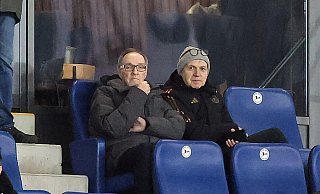 Zuletzt war DFB-Präsident Bernd Neuendorf (rechts, hier mit DSC-Ehrenpräsident Hans-Jürgen Laufer) im Januar 2024 bei Arminia zu Gast. - Oliver Krato Zuletzt war DFB-Präsident Bernd Neuendorf (rechts, hier mit DSC-Ehrenpräsident Hans-Jürgen Laufer) im Januar 2024 bei Arminia zu Gast. - Oliver Krato