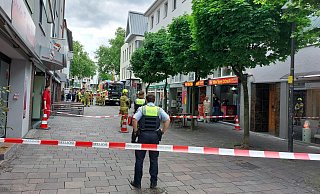 In der Rosenstraße in der Paderborner Innenstadt kam es zu einem ungewöhnlichen Einsatz für Polizei und Feuerwehr. - Viktoria Bartsch In der Rosenstraße in der Paderborner Innenstadt kam es zu einem ungewöhnlichen Einsatz für Polizei und Feuerwehr. - Viktoria Bartsch