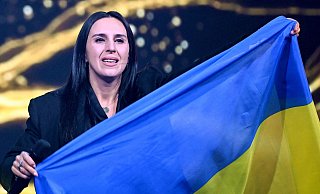 Die ukrainische Sängerin Jamala während der Show «Germany 12 Points - der deutsche ESC-Vorentscheid» im März vergangenen Jahres. - Britta Pedersen/dpa Die ukrainische Sängerin Jamala während der Show «Germany 12 Points - der deutsche ESC-Vorentscheid» im März vergangenen Jahres. - Britta Pedersen/dpa