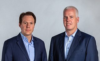 Der FDP-Ortsvorsitzende Peter-David Friedrich und Spitzenkandidat Norbert Busch (v.l.) - FDP Enger Der FDP-Ortsvorsitzende Peter-David Friedrich und Spitzenkandidat Norbert Busch (v.l.) - FDP Enger