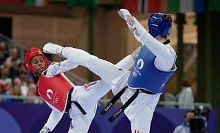 Lorena Brandl verlor den Kampf um Bronze. - Andrew Medichini/AP/dpa Lorena Brandl verlor den Kampf um Bronze. - Andrew Medichini/AP/dpa