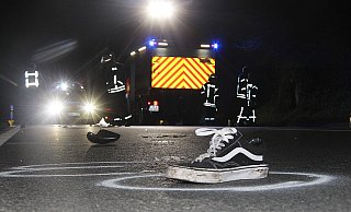 Die Fahrbahn war für die Zeit der Unfallaufnahme für etwa anderthalb Stunden gesperrt. - David Schellenberg Die Fahrbahn war für die Zeit der Unfallaufnahme für etwa anderthalb Stunden gesperrt. - David Schellenberg