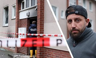 Die Ermittler der Polizei waren am Donnerstagnachmittag vor Ort, während Daniel Franke zusammen mit seinem Vater Klamotten aus der Wohnung holte. MT-Fotos: - Alex Lehn Die Ermittler der Polizei waren am Donnerstagnachmittag vor Ort, während Daniel Franke zusammen mit seinem Vater Klamotten aus der Wohnung holte. MT-Fotos: - Alex Lehn