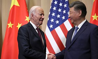 Biden trifft Xi am Rande des Apec-Gipfels in Lima. - Leah Millis/Pool Reuters/AP/dpa Biden trifft Xi am Rande des Apec-Gipfels in Lima. - Leah Millis/Pool Reuters/AP/dpa