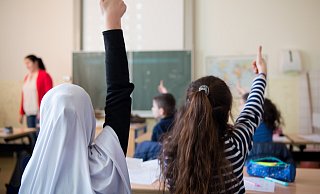 Fast die Hälfte aller Schülerinnen und Schüler in Löhne haben einen Migrationshintergrund. - picture alliance / dpa Fast die Hälfte aller Schülerinnen und Schüler in Löhne haben einen Migrationshintergrund. - picture alliance / dpa