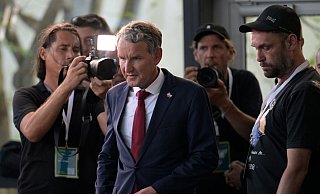 Wahlsieger ohne Machtoption? AfD-Chef Björn Höcke - Jacob Schröter/dpa Wahlsieger ohne Machtoption? AfD-Chef Björn Höcke - Jacob Schröter/dpa