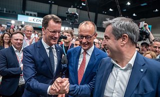 Die Überraschung ist der Union geglückt, doch hält die Einigkeit bis zur Bundestagswahl? - Michael Kappeler/dpa Die Überraschung ist der Union geglückt, doch hält die Einigkeit bis zur Bundestagswahl? - Michael Kappeler/dpa