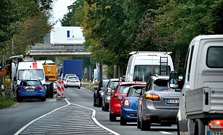 Die Ortsumgehung Ummeln ist seit Langem umstritten. Heute könnte eine Demo auf der B61 zu Verkehrsbehinderungen führen. - Archivbild: Andreas Frücht Die Ortsumgehung Ummeln ist seit Langem umstritten. Heute könnte eine Demo auf der B61 zu Verkehrsbehinderungen führen. - Archivbild: Andreas Frücht