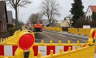 Der aktuelle Bauabschnitt an der Werster Straße ist bald abgeschlossen - etwas verspätet. - Judith Gladow Der aktuelle Bauabschnitt an der Werster Straße ist bald abgeschlossen - etwas verspätet. - Judith Gladow