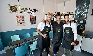 Ahmad Mok, Adel Agwa und Chaled Osman (v.l.) haben gemeinsam ein neues Konzept entwickelt. - Peter Unger Ahmad Mok, Adel Agwa und Chaled Osman (v.l.) haben gemeinsam ein neues Konzept entwickelt. - Peter Unger