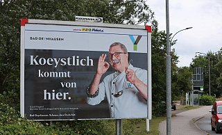 Auf den neuen Großplakaten werben auch heimische Gastronomen für die Kurstadt. - Nicole Sielermann Auf den neuen Großplakaten werben auch heimische Gastronomen für die Kurstadt. - Nicole Sielermann