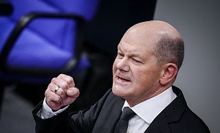 Bundeskanzler Olaf Scholz betrachtet die Beschäftigungspolitik der Ampel-Koalition als vollen Erfolg. - Kay Nietfeld/dpa Bundeskanzler Olaf Scholz betrachtet die Beschäftigungspolitik der Ampel-Koalition als vollen Erfolg. - Kay Nietfeld/dpa