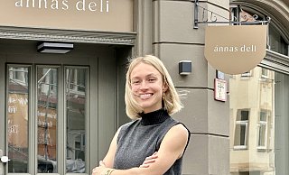 Das Café "ánnas deli" von Anna Schulke an der Teutoburger Straße. - Stefan Becker Das Café "ánnas deli" von Anna Schulke an der Teutoburger Straße. - Stefan Becker