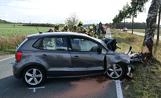 Im September 2019 starb ein Autofahrer bei einem schweren Verkehrsunfall auf dem Kreuzweg (L 937) in Bad Lippspringe. - (Archivbild) Ralph Meyer Im September 2019 starb ein Autofahrer bei einem schweren Verkehrsunfall auf dem Kreuzweg (L 937) in Bad Lippspringe. - (Archivbild) Ralph Meyer