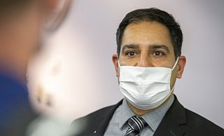 Borzoo Afshar, Bürgermeisterkandidat der CDU in Löhne. - Niklas Tüns Borzoo Afshar, Bürgermeisterkandidat der CDU in Löhne. - Niklas Tüns