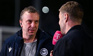 Arminias kaufmännischer Geschäftsführer Christoph Wortmann (l.) formulierte ein klares Ziel. - Teresa Kroeger Arminias kaufmännischer Geschäftsführer Christoph Wortmann (l.) formulierte ein klares Ziel. - Teresa Kroeger