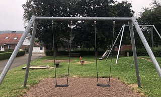 Der Spielplatz in Amelunxen an der Grubestraße: Die Bezirksausschüsse haben sich überlegt, wie die Attraktivität verbessert werden können. - Nicole Fischer Der Spielplatz in Amelunxen an der Grubestraße: Die Bezirksausschüsse haben sich überlegt, wie die Attraktivität verbessert werden können. - Nicole Fischer