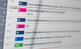 So könnte die elektronische Patientenakte aussehen. - Jens Kalaene/dpa So könnte die elektronische Patientenakte aussehen. - Jens Kalaene/dpa