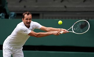 Der bekannteste Name unter Russlands Sportlern in Olympia ist Daniil Medwedew - hier bei seinem Auftritt in Wimbledon (Archivbild) - Jordan Pettitt/PA Wire/dpa Der bekannteste Name unter Russlands Sportlern in Olympia ist Daniil Medwedew - hier bei seinem Auftritt in Wimbledon (Archivbild) - Jordan Pettitt/PA Wire/dpa