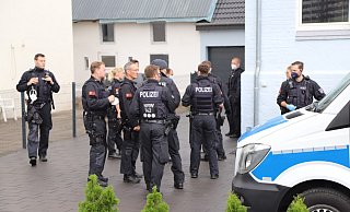 Polizei-Großeinsatz in Bielefeld. - Charlotte Mahncke Polizei-Großeinsatz in Bielefeld. - Charlotte Mahncke