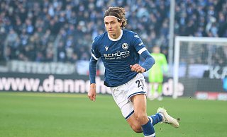 Roberts Uldrikis kam gegen Energie Cottbus zu einem Debüt im Trikot von Arminia Bielefeld. - Oliver Krato Roberts Uldrikis kam gegen Energie Cottbus zu einem Debüt im Trikot von Arminia Bielefeld. - Oliver Krato