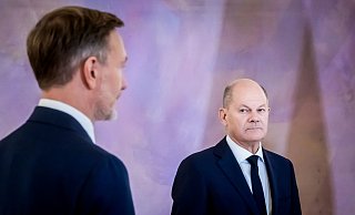Der Kanzler sagt: Generell habe er nichts gegen die FDP. - Christoph Soeder/dpa Der Kanzler sagt: Generell habe er nichts gegen die FDP. - Christoph Soeder/dpa