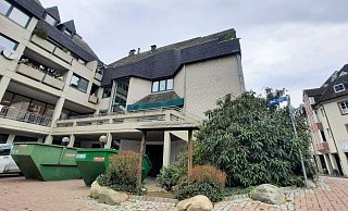 Die Arbeiten am Gebäude Am Markt 7 in Höxter sind unübersehbar. - David Schellenberg Die Arbeiten am Gebäude Am Markt 7 in Höxter sind unübersehbar. - David Schellenberg