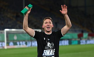 Torschütze Marius Wörl fährt mit Drittligist Bielefeld nach Berlin. - Friso Gentsch/dpa Torschütze Marius Wörl fährt mit Drittligist Bielefeld nach Berlin. - Friso Gentsch/dpa