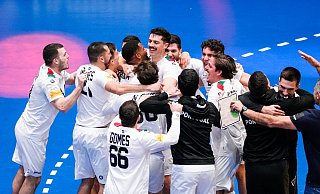 Portugals Handballer stehen vorzeitig im WM-Viertelfinale und könnten dort auf Deutschland treffen. - Beate Oma Dahle/NTB/dpa Portugals Handballer stehen vorzeitig im WM-Viertelfinale und könnten dort auf Deutschland treffen. - Beate Oma Dahle/NTB/dpa