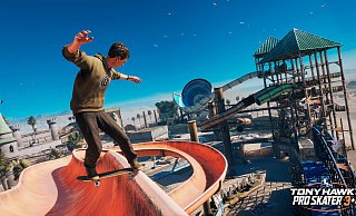 Ein Spielplatz voller Möglichkeiten im neuen Wasserpark-Level von Tony Hawk’s Pro Skater 3+4. - Activision Ein Spielplatz voller Möglichkeiten im neuen Wasserpark-Level von Tony Hawk’s Pro Skater 3+4. - Activision