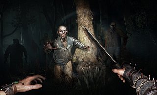 Spielszene aus Dying Light: The Beast – Spieler kämpfen sich durch eine zombieverseuchte Welt. - Techland Spielszene aus Dying Light: The Beast – Spieler kämpfen sich durch eine zombieverseuchte Welt. - Techland