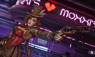 Mad Moxxi ist eine mutige, kokette und tödliche Unternehmerin, die für ihren sinnlichen Charme, ihren scharfen Verstand und ihre Liebe zum Gladiatorkampf bekannt ist. Wir begegnen ihr bei "Borderlands 4". - 2K Mad Moxxi ist eine mutige, kokette und tödliche Unternehmerin, die für ihren sinnlichen Charme, ihren scharfen Verstand und ihre Liebe zum Gladiatorkampf bekannt ist. Wir begegnen ihr bei "Borderlands 4". - 2K