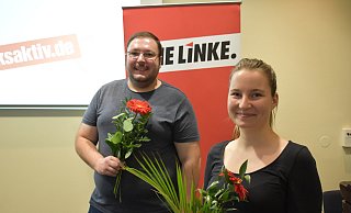 Die Linken Alina Wolf und Manuel Leyva kandidieren für den Kreistag. - Die Linke Die Linken Alina Wolf und Manuel Leyva kandidieren für den Kreistag. - Die Linke