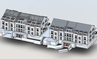 Das am Computer generierte Modell des Joseph-Haydn-Quartiers bietet Informationen für Architekten, Ingenieure, Handwerker, Kunden und Hausverwalter. - SAI Streich Das am Computer generierte Modell des Joseph-Haydn-Quartiers bietet Informationen für Architekten, Ingenieure, Handwerker, Kunden und Hausverwalter. - SAI Streich