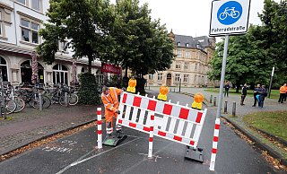 Hatte 2021 für viel Verdruss bei Kaufleuten und auswärtigen Besuchern gesorgt: Die zeitweise Sperrung des Waldhofs in Bielefeld. - Wolfgang Rudolf Hatte 2021 für viel Verdruss bei Kaufleuten und auswärtigen Besuchern gesorgt: Die zeitweise Sperrung des Waldhofs in Bielefeld. - Wolfgang Rudolf