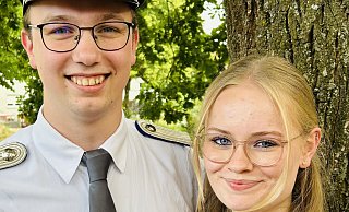 Tobias Müller und Zoe Krug stehen beim Nörder Schützenfest im Mittelpunkt. - Schützen Nörde Tobias Müller und Zoe Krug stehen beim Nörder Schützenfest im Mittelpunkt. - Schützen Nörde