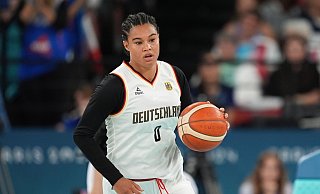 Satou Sabally wird bei der Basketball-EM nicht für Deutschland spielen. - Marcus Brandt/dpa Satou Sabally wird bei der Basketball-EM nicht für Deutschland spielen. - Marcus Brandt/dpa