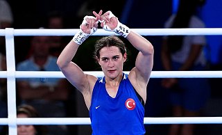 Die türkische Boxerin Yildiz kritisiert den Olympia-Start von Imane Khelif Khelif und Lin Yu-ting. - Peter Byrne/PA Wire/dpa Die türkische Boxerin Yildiz kritisiert den Olympia-Start von Imane Khelif Khelif und Lin Yu-ting. - Peter Byrne/PA Wire/dpa