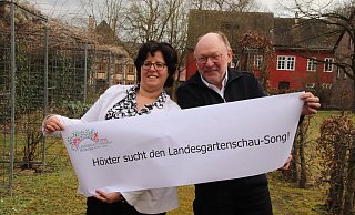 Claudia Koch und Heinrich Sperling, die beiden Geschäftsführer der Landesgartenschau Höxter 2023 gGmbH, sind auf Talentsuche. - Sebastian Beeg Claudia Koch und Heinrich Sperling, die beiden Geschäftsführer der Landesgartenschau Höxter 2023 gGmbH, sind auf Talentsuche. - Sebastian Beeg