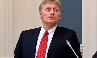 Kremlsprecher Dmitri Peskow bei einer Videokonferenz im Moskauer Kreml. - Alexei Nikolsky/Pool Sputnik Kremlin/AP/dpa Kremlsprecher Dmitri Peskow bei einer Videokonferenz im Moskauer Kreml. - Alexei Nikolsky/Pool Sputnik Kremlin/AP/dpa