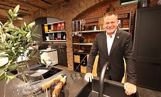 Bauformat auf der Küchenmeiele: Delf Baumann, geschäftsführender Gesellschafter der Baumann-Gruppe - Jörg Stuke Bauformat auf der Küchenmeiele: Delf Baumann, geschäftsführender Gesellschafter der Baumann-Gruppe - Jörg Stuke